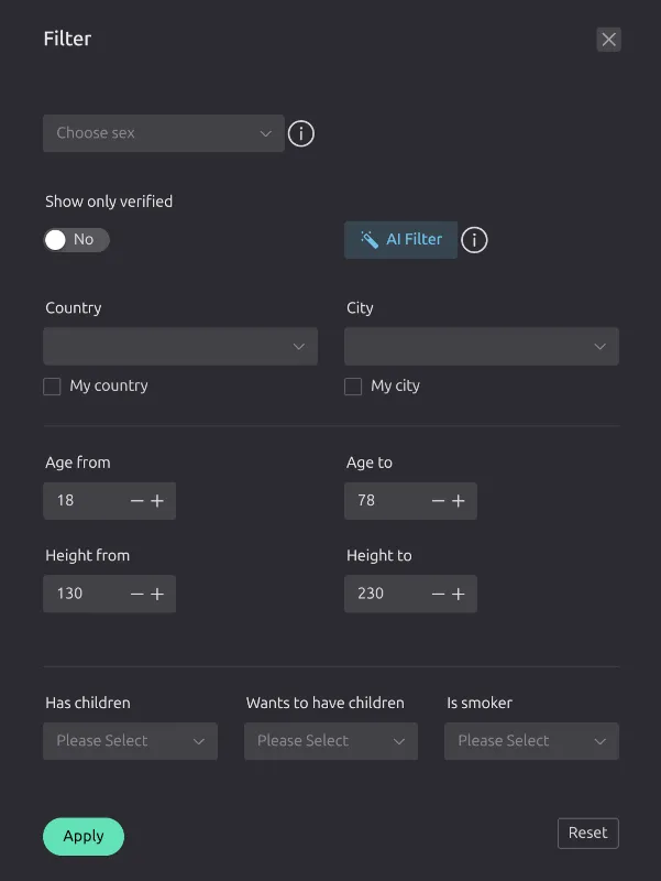 Powerful Search & Filtering