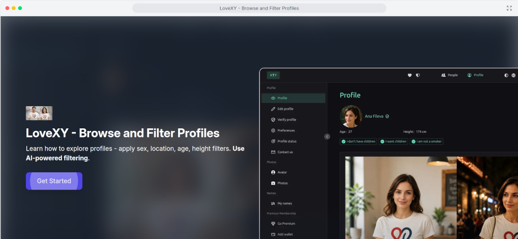 Inside LoveXY Club: Interactive Search & Browse Demos